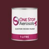 British Standard 381C Dark Crimson 452 Paint Litre Tin